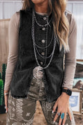 Black Denim Vest