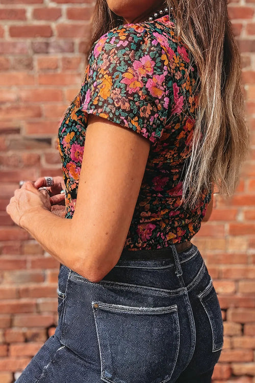 Bright Floral Top